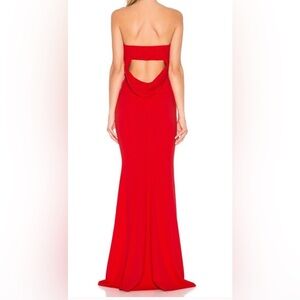 Katie May Red Backless Gown